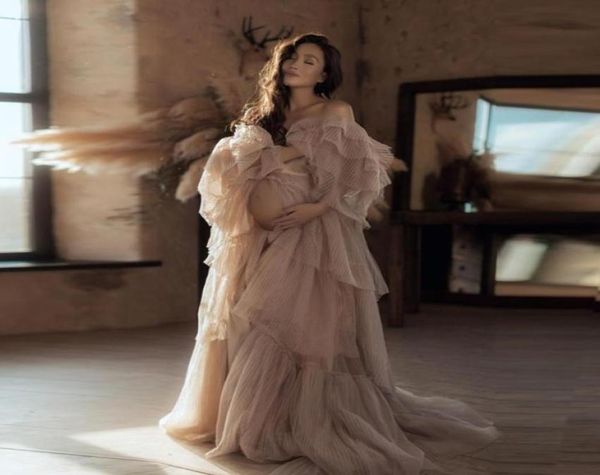 chic tulle maternity dress for pography off shoulder robe gorgeous pregnant women po shoot dresses custom made1745823, Black;gray
chic tulle maternity dress for pography off shoulder robe gorgeous pregnant women po shoot dresses custom made1745823, Black;gray
