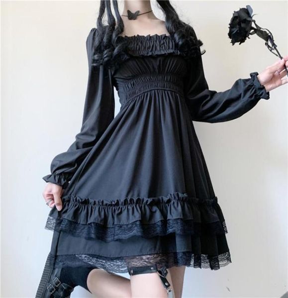 casual dresses autumn 2021 gothic fashion europe america solid color vneck net yarn perspective long sleeve lace splicing dress2487617, Black;gray
casual dresses autumn 2021 gothic fashion europe america solid color vneck net yarn perspective long sleeve lace splicing dress2487617, Black;gray