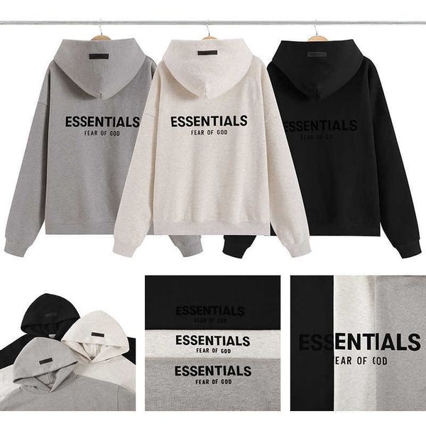 ess hoodie fog autumn and winter season 8 double thread flocking printing trendy brand high street loose essentials men's hoodie, Black
ess hoodie fog autumn and winter season 8 double thread flocking printing trendy brand high street loose essentials men's hoodie, Black
