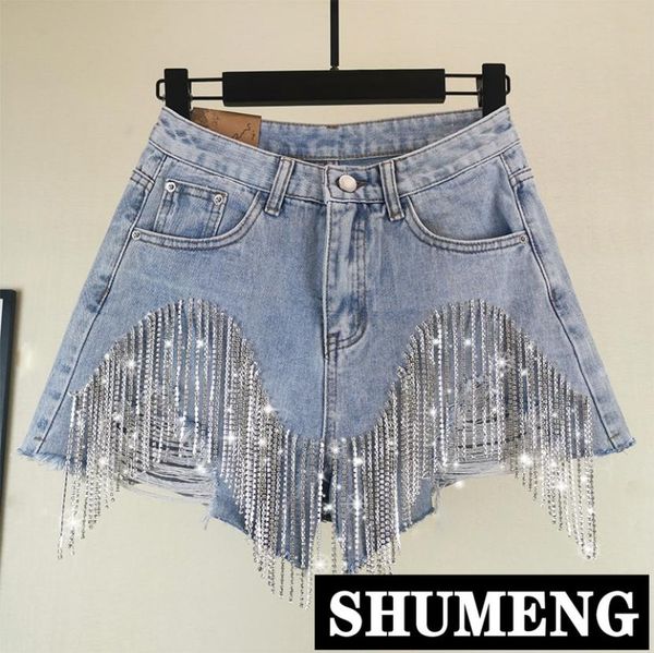 2020 summer new korean loose wide-leg pants heavy rhine fringed hole high waist denim shorts female jeans shorts8618820, Blue
2020 summer new korean loose wide-leg pants heavy rhine fringed hole high waist denim shorts female jeans shorts8618820, Blue