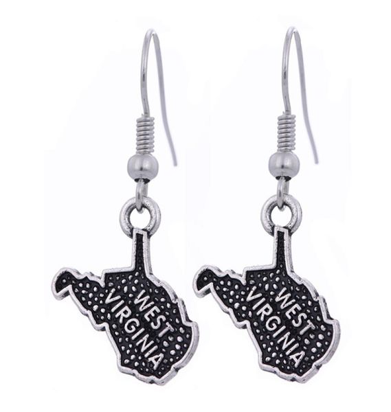 12pairlot new fashion map earring antique silver tone west virginia map charm pendant earring for mother jewelry gift2346582, Golden
12pairlot new fashion map earring antique silver tone west virginia map charm pendant earring for mother jewelry gift2346582, Golden