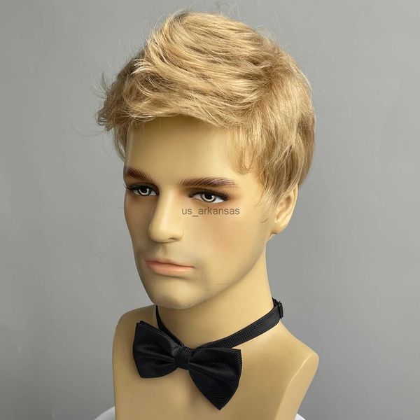synthetic wigs bchr short men blonde wigs synthetic natural straight ombre brown roots side part hairline bangs male wig hkd230818, Black
synthetic wigs bchr short men blonde wigs synthetic natural straight ombre brown roots side part hairline bangs male wig hkd230818, Black