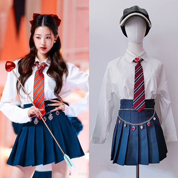 two piece dress kpop girl group women concert outfits performance costume music festival clothing rave wear slim white shirt mini pleated sk
two piece dress kpop girl group women concert outfits performance costume music festival clothing rave wear slim white shirt mini pleated sk