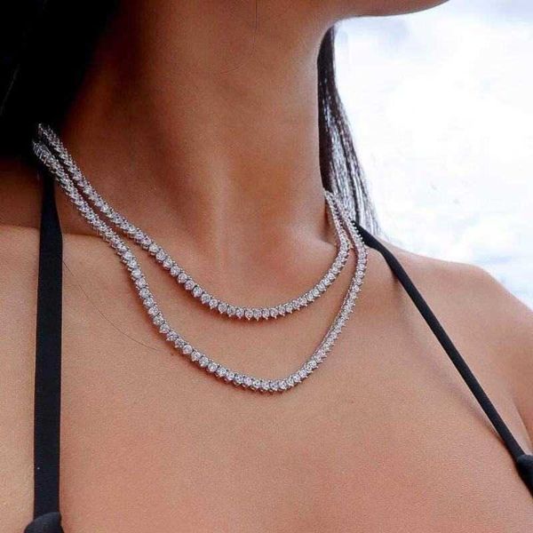 925 sterling silver shining 3mm/4mm vvs moissanite diamond necklace moissanite tennis chain
925 sterling silver shining 3mm/4mm vvs moissanite diamond necklace moissanite tennis chain