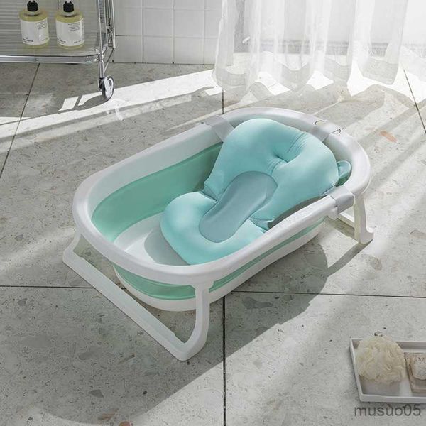 bathing tubs seats baby foldable bathtub with thermometer and bath pad for children r230818
bathing tubs seats baby foldable bathtub with thermometer and bath pad for children r230818