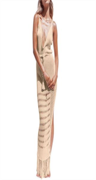 crochet beach sling maxi dress tassel bikini coverups women summer beachwear hollow out knitted swimsuit high split robe x071384078, White
crochet beach sling maxi dress tassel bikini coverups women summer beachwear hollow out knitted swimsuit high split robe x071384078, White