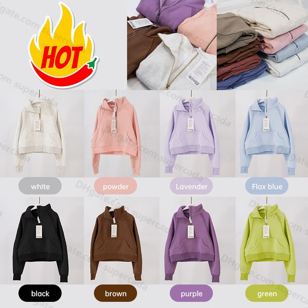 women's yoga scuba half zip hoodie sports and leisure women's gym workout clothing yoga wear coat winter jackets long sleeve sport, Black
women's yoga scuba half zip hoodie sports and leisure women's gym workout clothing yoga wear coat winter jackets long sleeve sport, Black