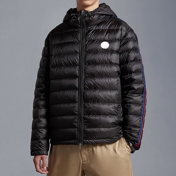 arm colorful stripes mens down jacket chest badge hooded puffer jacket winter fashion designer warm coat man down jackets size 1--5, Black
arm colorful stripes mens down jacket chest badge hooded puffer jacket winter fashion designer warm coat man down jackets size 1--5, Black