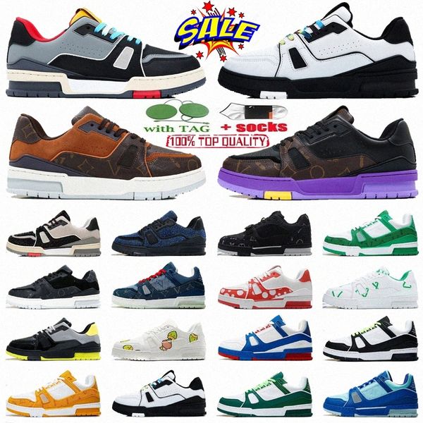 designer flat sneaker virgil trainer casual shoes denim canvas leather abloh white green red blue letter overlays fashion platform mens wome, Black
designer flat sneaker virgil trainer casual shoes denim canvas leather abloh white green red blue letter overlays fashion platform mens wome, Black