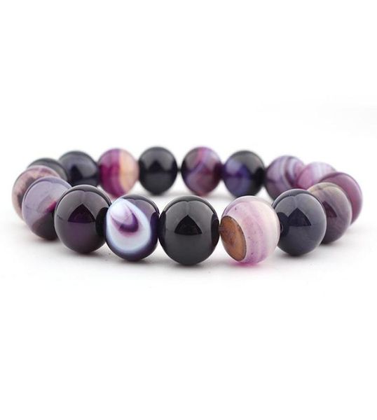 natural crystal bracelet bangle 14mm purple striped dream agate ball diy crystal bead bracelet jewelry women1278303, Black
natural crystal bracelet bangle 14mm purple striped dream agate ball diy crystal bead bracelet jewelry women1278303, Black