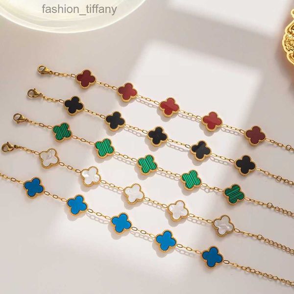 fashion jewelry designer bracelet new four-leaf clover bracelet female south simple ins five-flower fritillary luck clover bracelet girl gif, Black
fashion jewelry designer bracelet new four-leaf clover bracelet female south simple ins five-flower fritillary luck clover bracelet girl gif, Black