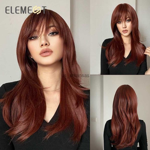synthetic wigs element synthetic wigs for women long straight wavy red wine brown wig with bangs heat resistant natural party cosplay hair h, Black
synthetic wigs element synthetic wigs for women long straight wavy red wine brown wig with bangs heat resistant natural party cosplay hair h, Black