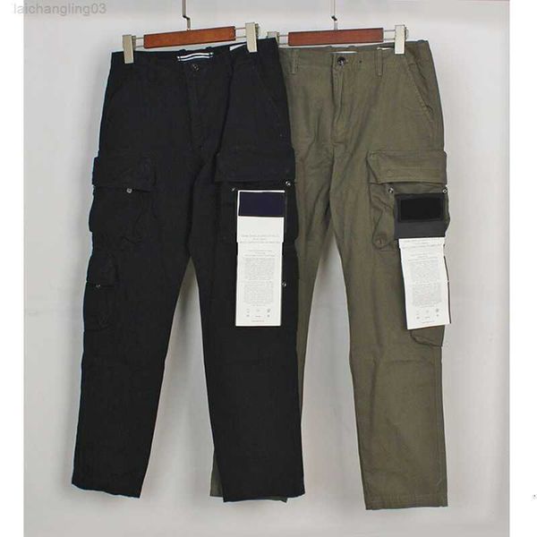men's pants fashion brand stone cargo with large pockets embroidered patch casual pantalones loose trousers streetwear uj9e, Black
men's pants fashion brand stone cargo with large pockets embroidered patch casual pantalones loose trousers streetwear uj9e, Black