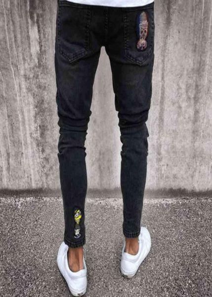 black skinny jeans skull biker men jeans homme slim fit personality badge patchwork denim hip hop hip street for men8222427, Blue
black skinny jeans skull biker men jeans homme slim fit personality badge patchwork denim hip hop hip street for men8222427, Blue