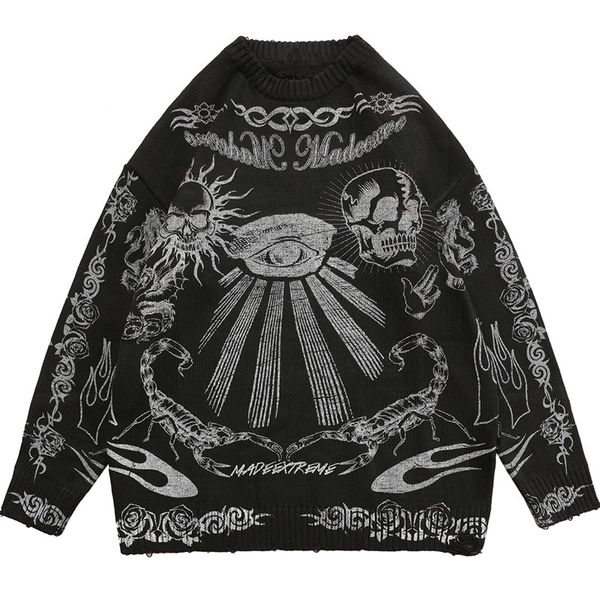 women's sweaters gothic fashion high street harajuku punk rock hip hop skull flame dark y2k crew neck long sleeve warm knit sweater gir, White;black
women's sweaters gothic fashion high street harajuku punk rock hip hop skull flame dark y2k crew neck long sleeve warm knit sweater gir, White;black