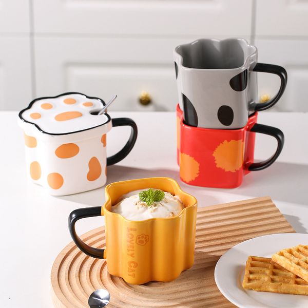 the latest 12oz cat paw with a spoon of ceramic coffee mug, many style choices, support customization of any logo
the latest 12oz cat paw with a spoon of ceramic coffee mug, many style choices, support customization of any logo