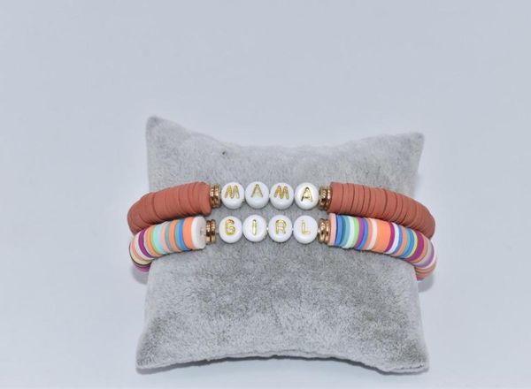 2pieces per set rainbow color mama boy girl stretch polymer clay bracelet mother039s day gift beaded strands1185575, Black
2pieces per set rainbow color mama boy girl stretch polymer clay bracelet mother039s day gift beaded strands1185575, Black