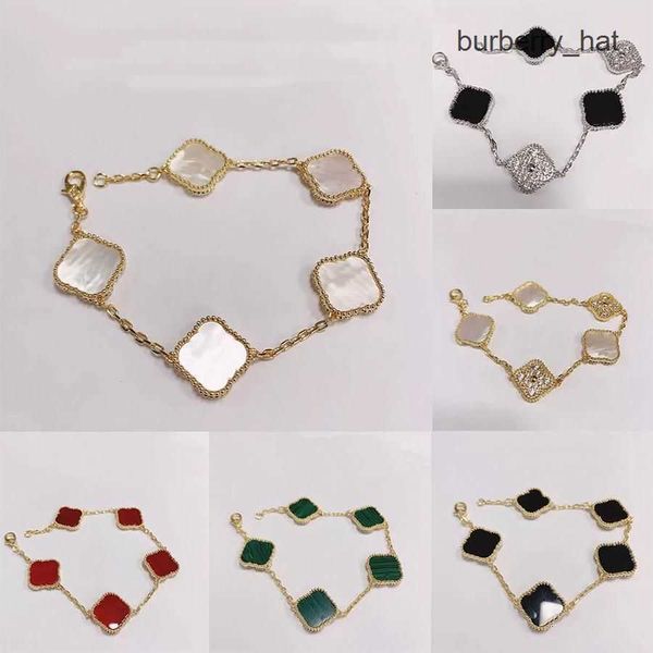 925 silver designer lucky elegant charm bracelet cleef fashion vintage 5 motifs bracelets clover leaf necklace luxury design wedding jewelry, Golden;silver
925 silver designer lucky elegant charm bracelet cleef fashion vintage 5 motifs bracelets clover leaf necklace luxury design wedding jewelry, Golden;silver