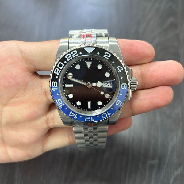 luxury men's watch 40mm black blue ceramic ring 904l all stainless steel strap 2813 movement luxury designer watch sapphire mirror wate, Slivery;brown
luxury men's watch 40mm black blue ceramic ring 904l all stainless steel strap 2813 movement luxury designer watch sapphire mirror wate, Slivery;brown