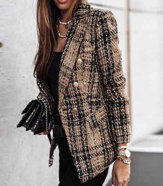 women039s suits autumn and winter fashion lapel double breasted plaid longsleeved ladies jacket women39s printed tempe2840786, White;black
women039s suits autumn and winter fashion lapel double breasted plaid longsleeved ladies jacket women39s printed tempe2840786, White;black