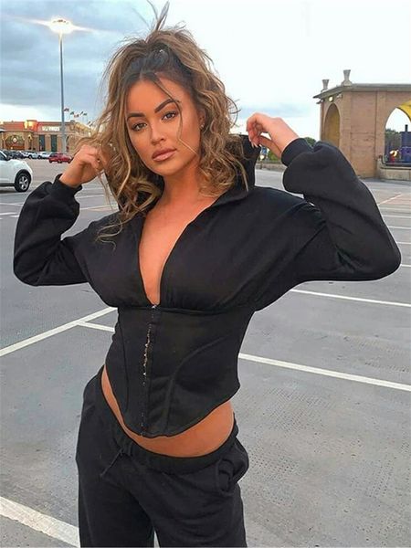 womens hoodies sweatshirts mirland autumn and winter solid color slim fit fashion atmosphere simple warm vneck sweatshirt short hooded sweat, Black
womens hoodies sweatshirts mirland autumn and winter solid color slim fit fashion atmosphere simple warm vneck sweatshirt short hooded sweat, Black