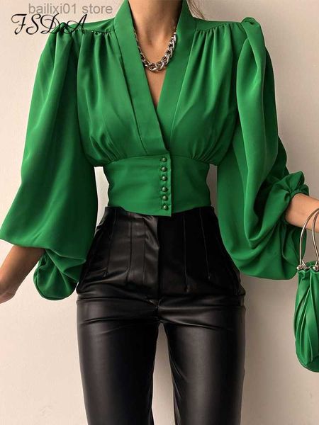 women's t-shirt fsda 2022 v neck fashion green blouse shirt women elegant long puff sleeve black 2022 autumn spring casual office lady, White
women's t-shirt fsda 2022 v neck fashion green blouse shirt women elegant long puff sleeve black 2022 autumn spring casual office lady, White
