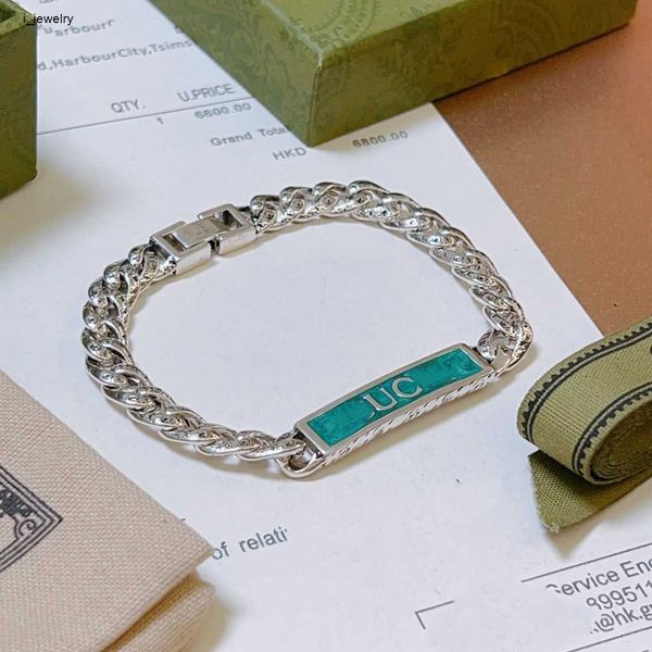 women designer bracelet logo pattern chain jewelry blue gemstone decoration ldentification bracelets #including box new arrival, Black
women designer bracelet logo pattern chain jewelry blue gemstone decoration ldentification bracelets #including box new arrival, Black