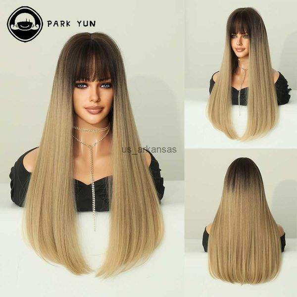 synthetic wigs flaxen long straight wig synthetic hair with bangs brown black light blonde wig daily use heat resistant fiber fake hair hkd2
synthetic wigs flaxen long straight wig synthetic hair with bangs brown black light blonde wig daily use heat resistant fiber fake hair hkd2