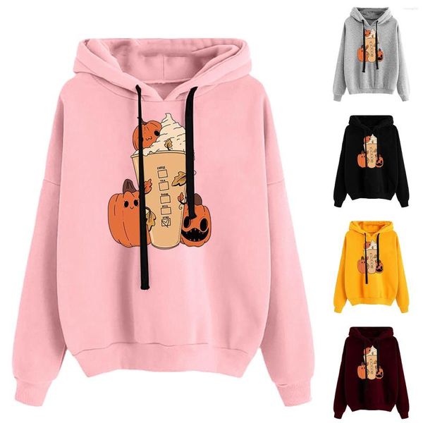 women's hoodies ladies round neck long sleeve pumpkin print hoodie fashion workout thin pullover women, Black
women's hoodies ladies round neck long sleeve pumpkin print hoodie fashion workout thin pullover women, Black