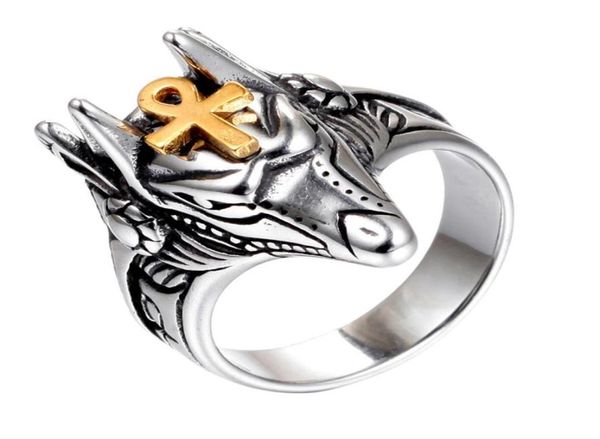 delicate ring aggressive and creative anubis egyptian cross titanium steel men039s punk2746119, Silver
delicate ring aggressive and creative anubis egyptian cross titanium steel men039s punk2746119, Silver