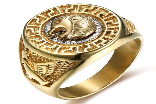 gold color 316l stainless steel lion head peace sign punk rock ring for men rings fashion party jewelry size 7155954875, Golden;silver
gold color 316l stainless steel lion head peace sign punk rock ring for men rings fashion party jewelry size 7155954875, Golden;silver