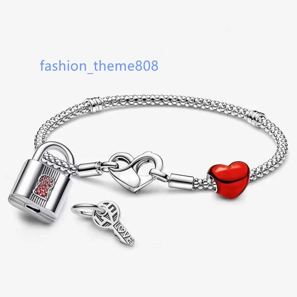 silver 925 charm bracelet women designer jewelry pendant beads pandora moments padlocked red love bracelet set, Golden;silver
silver 925 charm bracelet women designer jewelry pendant beads pandora moments padlocked red love bracelet set, Golden;silver