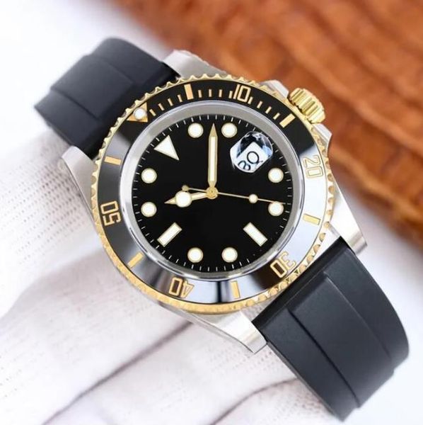 men's watch ceramic bezel 40mm automatic watch movement designer mechanical men's stainless steel case rubber strap, Slivery;brown
men's watch ceramic bezel 40mm automatic watch movement designer mechanical men's stainless steel case rubber strap, Slivery;brown