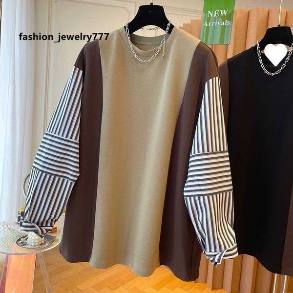 women's hoodies sweatshirts 2023 spring new design sense small loose relaxed lazy striped shirt sleeve spliced sweater for women, Black
women's hoodies sweatshirts 2023 spring new design sense small loose relaxed lazy striped shirt sleeve spliced sweater for women, Black