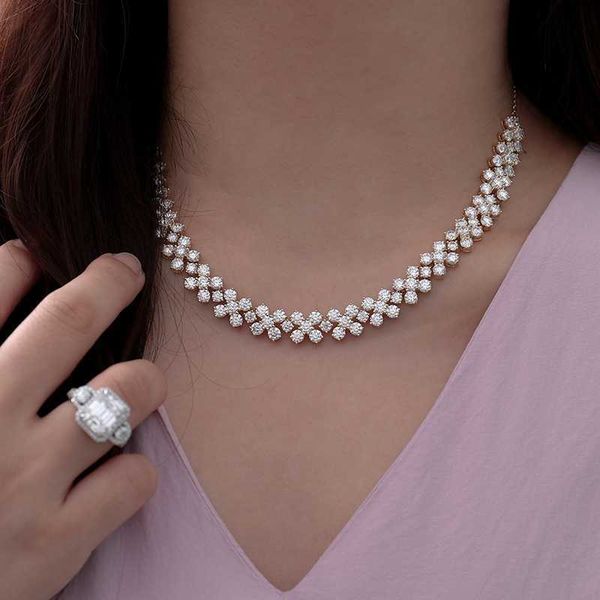 redoors fashion jewelry 4 mm moissanite tennis chain cluster vvs moissanite diamond for elegant women, Silver
redoors fashion jewelry 4 mm moissanite tennis chain cluster vvs moissanite diamond for elegant women, Silver