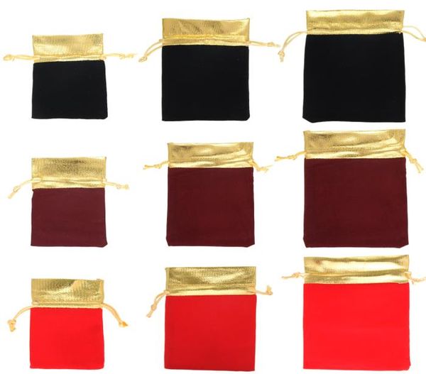 50pcs velvet gold color trim drawstring jewelry gift bags pouches wedding party decoration favor drawable bag1787458, Pink;blue
50pcs velvet gold color trim drawstring jewelry gift bags pouches wedding party decoration favor drawable bag1787458, Pink;blue