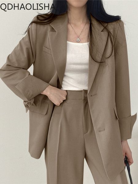 womens suits blazers jacket spring in outerwears korean clothing temperament slim blazer for women pants clothes 230817, White;black
womens suits blazers jacket spring in outerwears korean clothing temperament slim blazer for women pants clothes 230817, White;black