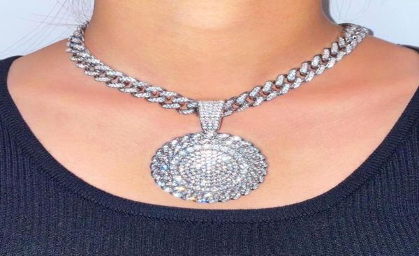 pendant necklaces bling pave rhinestone round necklace for women men hip hop iced out miami cuban link chain statement jewelry4288991, Silver
pendant necklaces bling pave rhinestone round necklace for women men hip hop iced out miami cuban link chain statement jewelry4288991, Silver