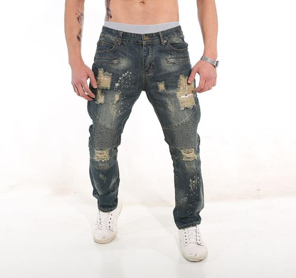 2020 spring and summer clothing new mens hole casual jeans denim pants retro old stitching denim pants1040908, Blue
2020 spring and summer clothing new mens hole casual jeans denim pants retro old stitching denim pants1040908, Blue