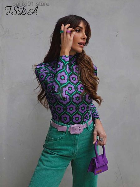 women's t-shirt fsda long sleeve crop women floral print vintage 2022 autumn summer casual 90s t shirts fashion y2k turtleneck t230818, White
women's t-shirt fsda long sleeve crop women floral print vintage 2022 autumn summer casual 90s t shirts fashion y2k turtleneck t230818, White
