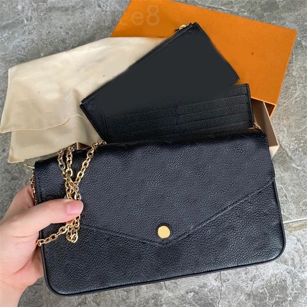 women designer messenger bag men felicie pochette shoulder bag 3 in 1 wallets card holder luxury old flower borse detachable shoulder bag me
women designer messenger bag men felicie pochette shoulder bag 3 in 1 wallets card holder luxury old flower borse detachable shoulder bag me