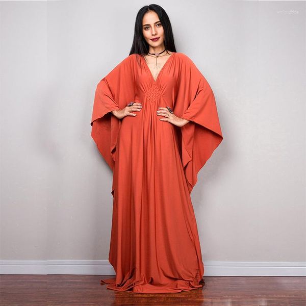 casual dresses 2023 solid v-neck batwing sleeve plus size loose maxi dress for women summer beach wear kaftan long bathing n1306, Black;gray
casual dresses 2023 solid v-neck batwing sleeve plus size loose maxi dress for women summer beach wear kaftan long bathing n1306, Black;gray