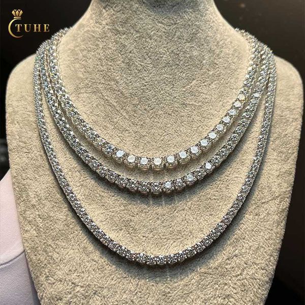3mm 4mm 5mm 6mm pure silver pass diamond tester natural vvs moissanite stone tennis chain necklace
3mm 4mm 5mm 6mm pure silver pass diamond tester natural vvs moissanite stone tennis chain necklace