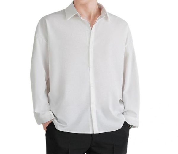 men039s casual shirts korean fashion drape for men long sleeve shirt turndown collar soft buttons closure solid color 016227, White;black
men039s casual shirts korean fashion drape for men long sleeve shirt turndown collar soft buttons closure solid color 016227, White;black