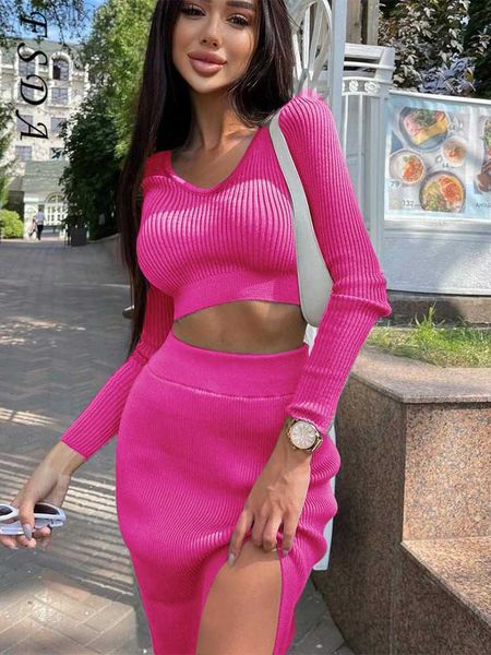 two piece dress fsda 2021 women knitted long sleeve cropped sweater shirts and midi bodycon skirts two piece sets casual party outfits t2308, White
two piece dress fsda 2021 women knitted long sleeve cropped sweater shirts and midi bodycon skirts two piece sets casual party outfits t2308, White
