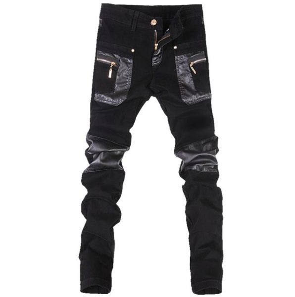 whole korean style cool fashion mens punk pants with leather zippers black color tight skenny plus size 33 34 36 rock trouser6449724
whole korean style cool fashion mens punk pants with leather zippers black color tight skenny plus size 33 34 36 rock trouser6449724