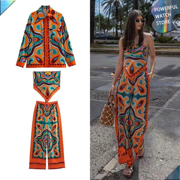 womens two piece pants fashion print blouse shirt sets 3pcs sling drawstring straight long high waisted pant suit women summer streetwear 23, White
womens two piece pants fashion print blouse shirt sets 3pcs sling drawstring straight long high waisted pant suit women summer streetwear 23, White