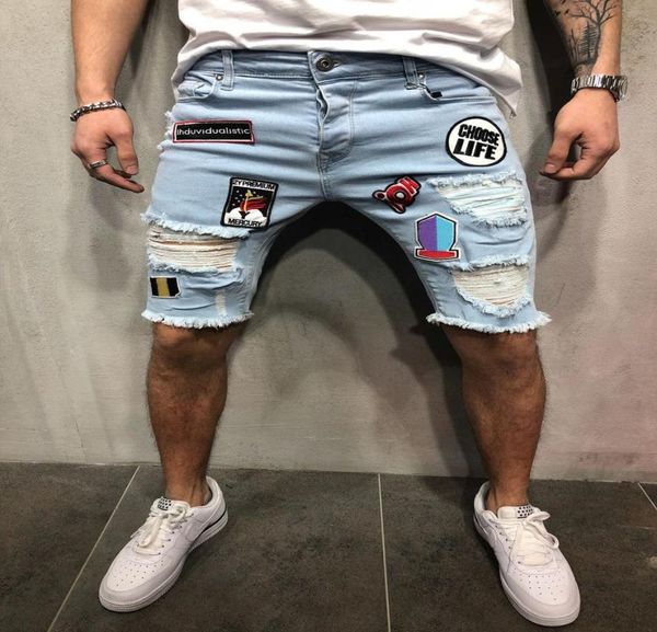 ebaihui men039s short jeans summer hole straight man039s denim trousers slim europe and the united states five pants jeans 4068950, Blue
ebaihui men039s short jeans summer hole straight man039s denim trousers slim europe and the united states five pants jeans 4068950, Blue