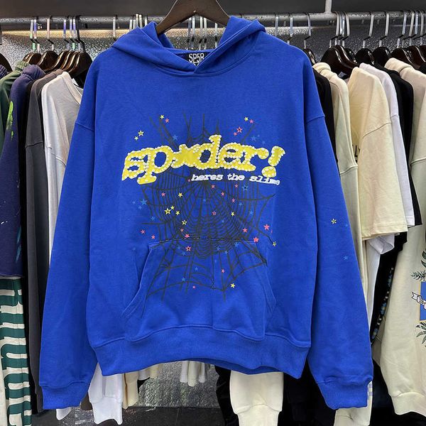 sp5der spider web foam printed pure cotton loose casual hoodie sweater for men and women, Black
sp5der spider web foam printed pure cotton loose casual hoodie sweater for men and women, Black