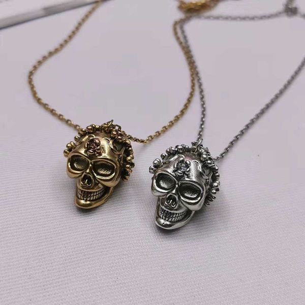 fashion designer alexander queen blossoming skeleton head with diamond necklace for women with advanced sense and personality couple ghost h, Black
fashion designer alexander queen blossoming skeleton head with diamond necklace for women with advanced sense and personality couple ghost h, Black